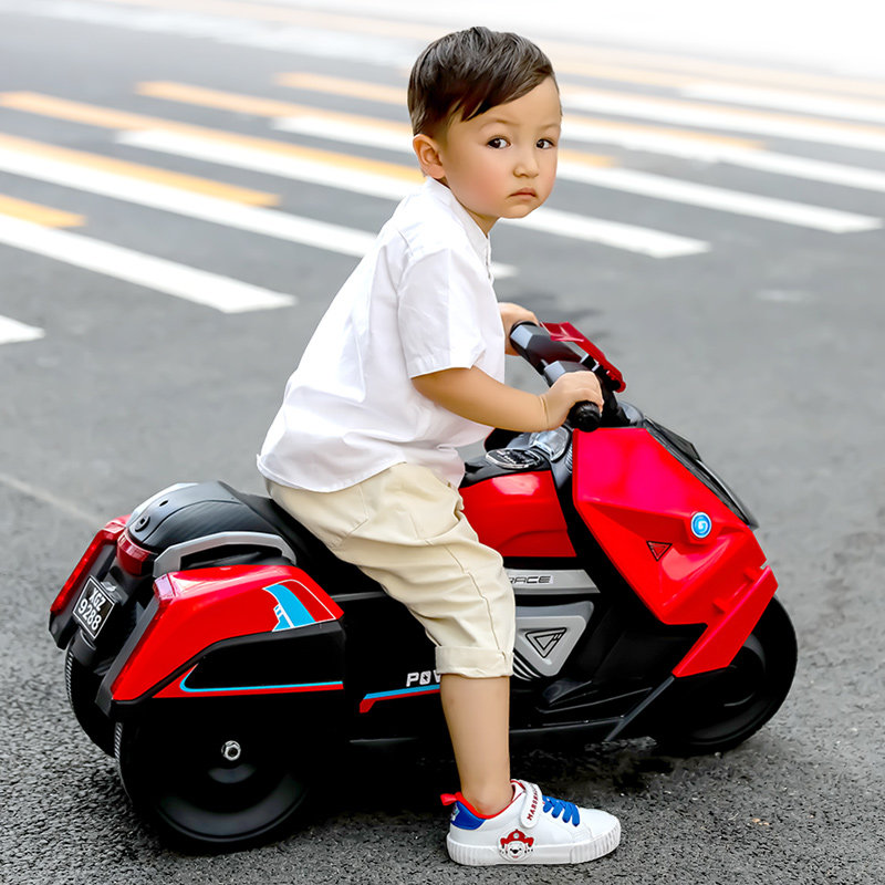 儿童电动摩托车网红男女小孩玩具车 希蔻儿童电动车