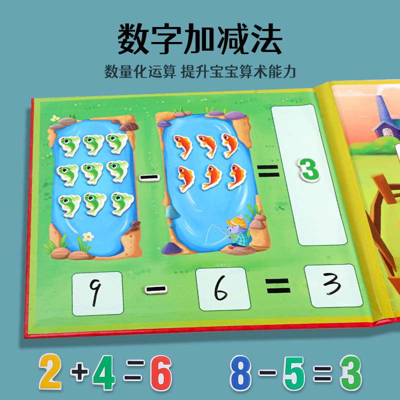 幼儿园学数学加减法教具中班大班学算数启蒙益智神器数字分解玩具-图0