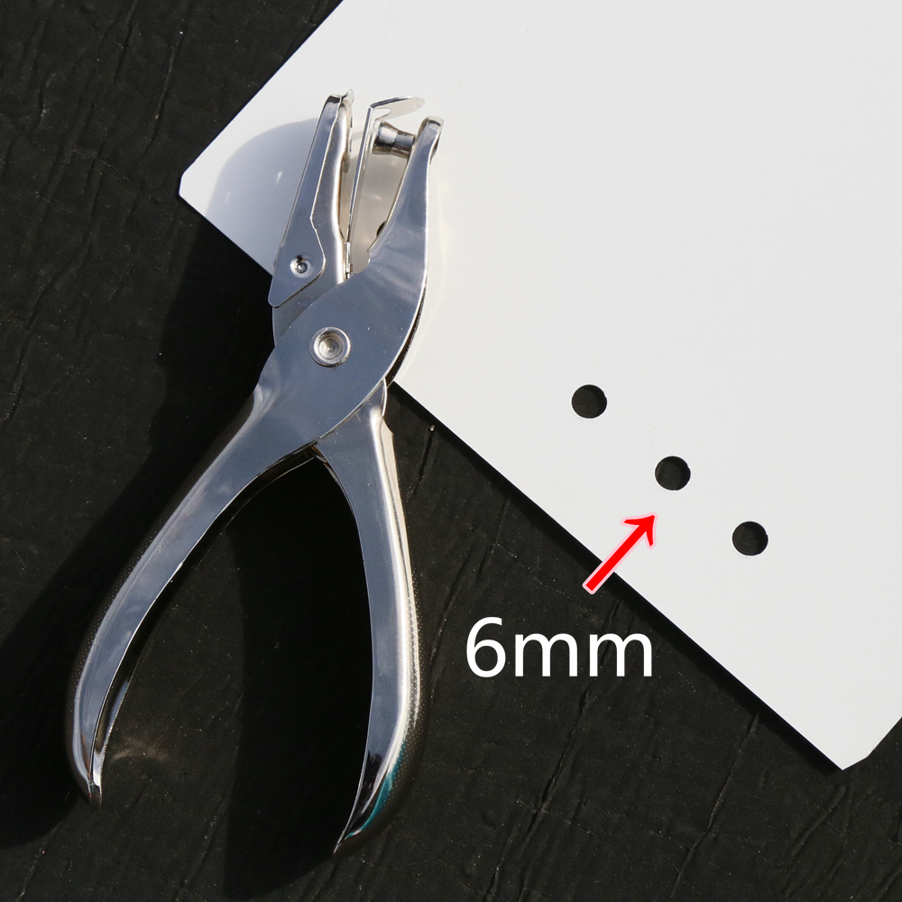手握式单孔圆孔打孔钳幼儿园学生手工DIY纸张文具装订打洞打孔器 - 图2