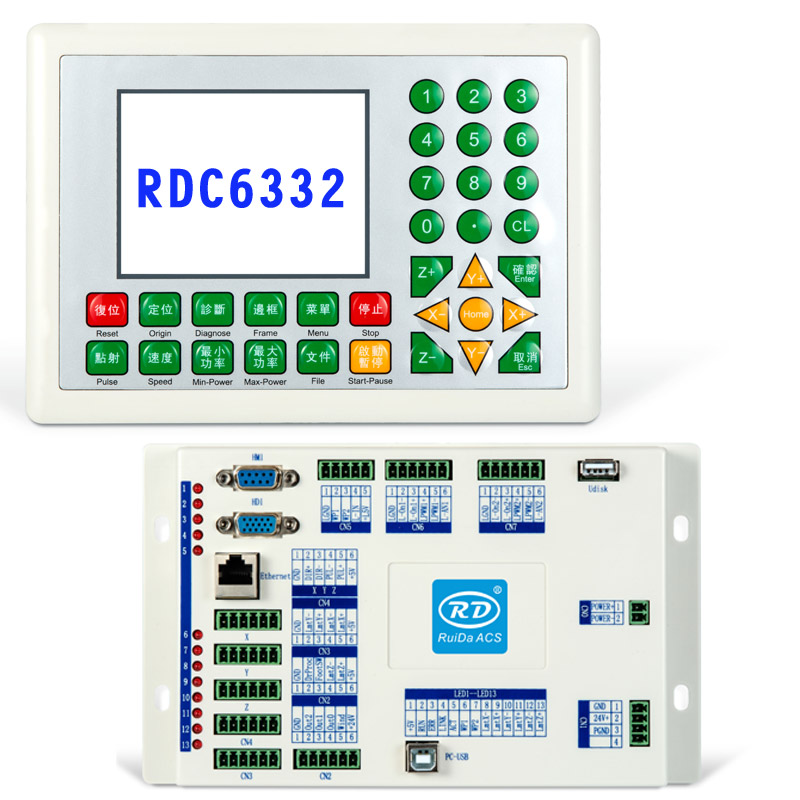 瑞睿达主板卡面板 RDC6442G S 激光切割雕刻机双多头控制操作系统 - 图0