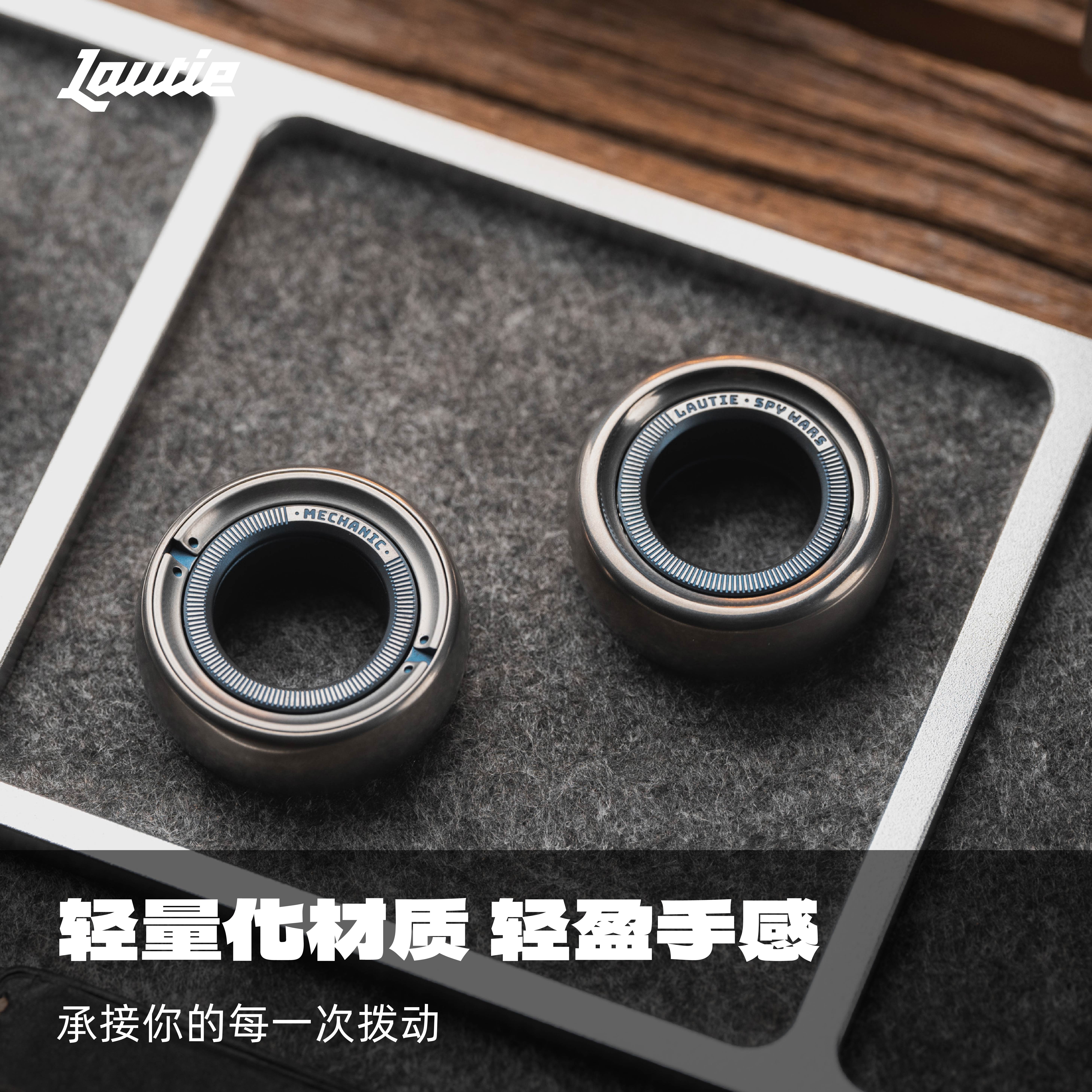 Old Blacksmith Mechanic C Titanium Alloy Paragraph Ring