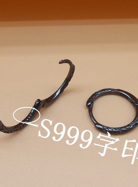 999纯银银耳环养耳洞耳钉耳圈