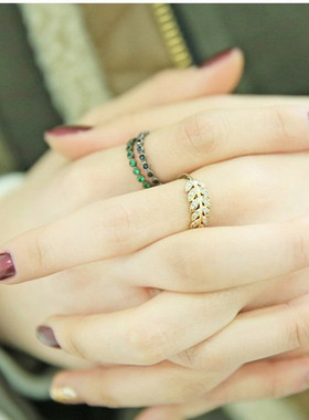 纯银ins风日系轻奢指环尾戒