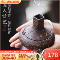 Imitation ancient purple sand scented stove sandalwood Incense Home Creative Sandalwood Stove Chamber Handmade Pan Scented Line Fragrant Tea-scented Incense Burner