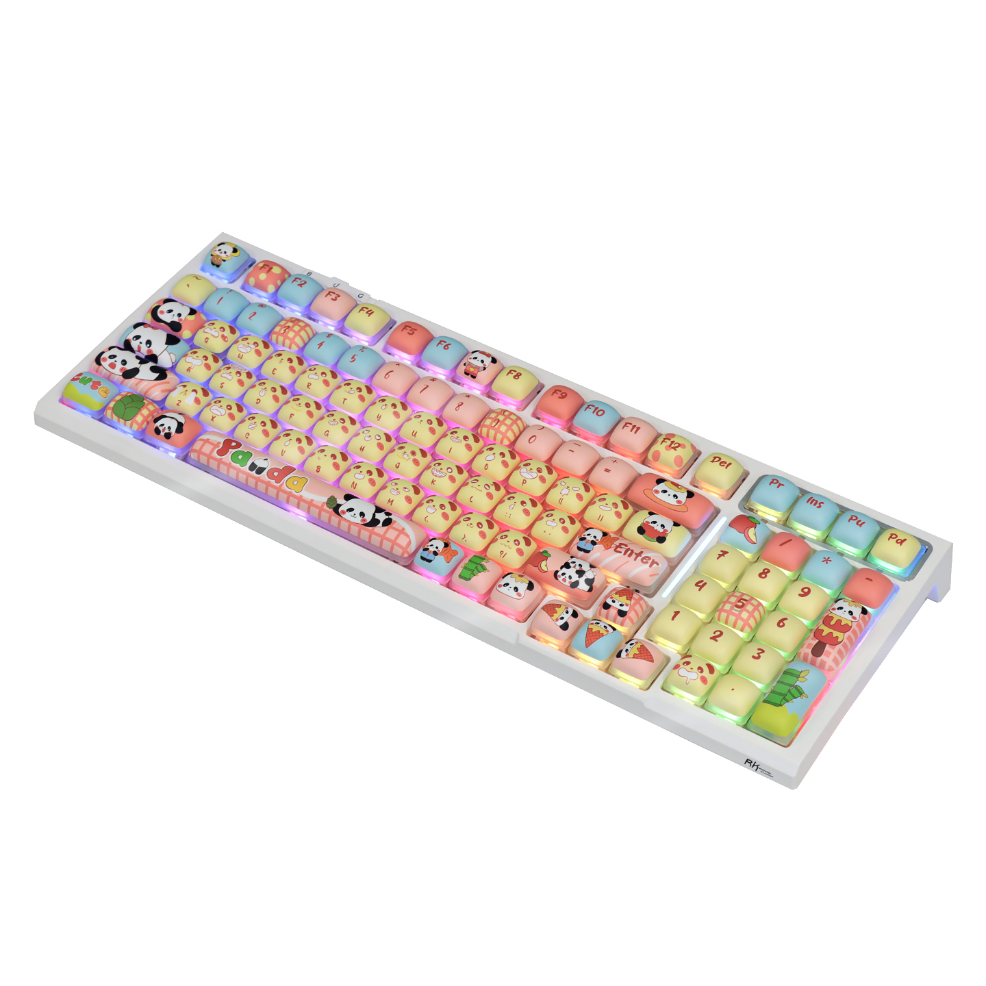R98pro小馒头机械键盘无线三模高颜值可爱趣味女生办公游戏专用 - 图3