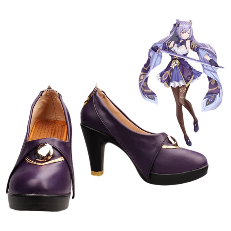 原神cos刻晴 cosplay鞋子定做增高还原舒适