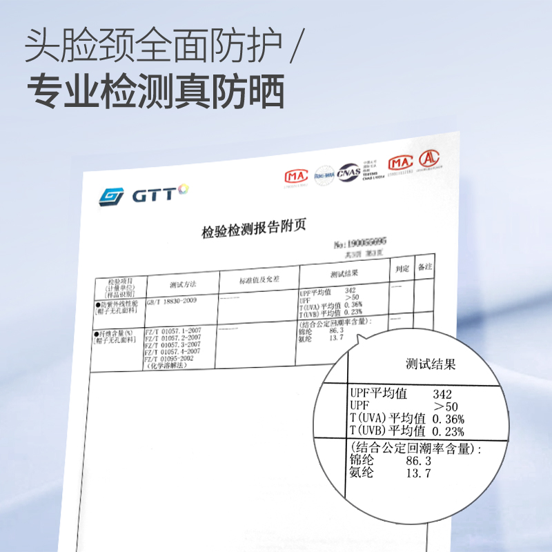 momoup夏季防晒帽UPF50+护颈太阳帽女遮脸防紫外线多用遮阳帽透气 - 图0