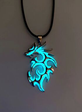New Simple Retro Niche Punk Glow-in-the-dark Moonstone Drago