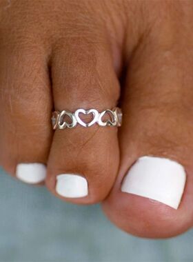 Aide Hollow Flower Toe Rings For Women Bohemian Summer Beach