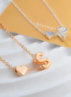 Fashion Tiny Heart Dainty Necklace Gold Silver Color