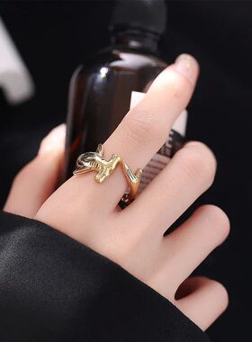 Stylish Gold Silver Color Animal Ring Marine Shark Resizable