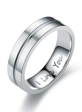 Fashion Stainless Steel Couple Engagement Rings For Women Me