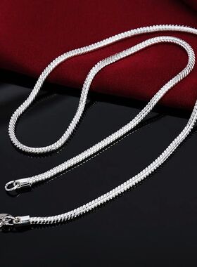 40-75cm 1MM/2MM/3MM solid Snake Chain Necklace For Men Women