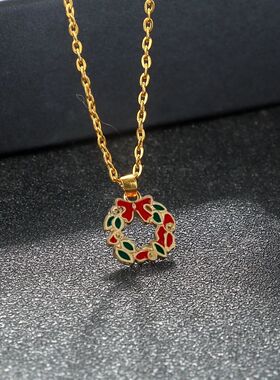 Christmas Series Necklace Holiday Party Jewelry Gifts For Wo