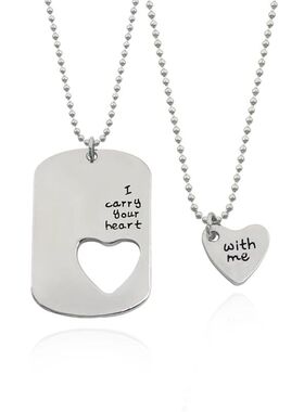 2Pc Best Friends Necklace Jewelry Yin Yang Tai Chi Pendant C