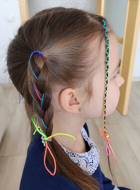 90cm 4-30Pcs Colorful Randomly Hair Braids Rope Strand for H