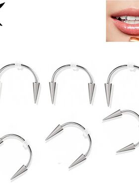 Titanium steel stainless steel smile lip tiger tooth nail zo