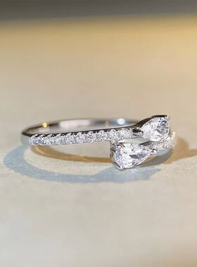 Bright Zirconia Finger Ring Female Accessories for Engagemen