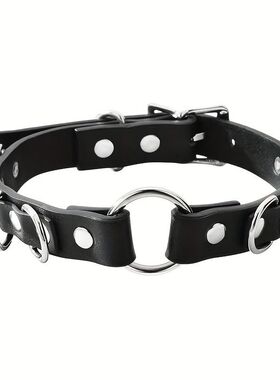 Fashion Punk Gothic Leather Collar Necklace Party Halloween