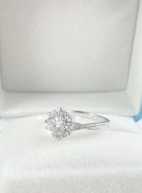 0.5/1CT Moissanite Diamond Rings Wedding Band for Women Plat