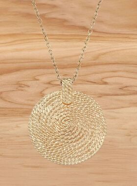1Pc Matte Gold Color Large Boho Metal Alloy Long Chain Penda
