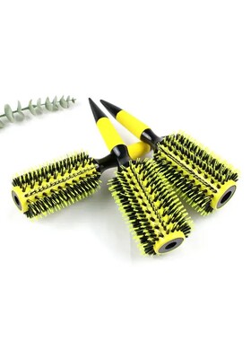 Round Wooden Hair Brush 6 Sizes Boar Bristle Mix Nylon Salon