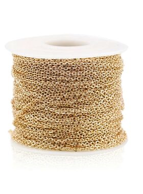 2m/lot Stainless Steel Cable Chain Bulk for Silver Rose Gold