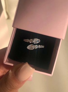 Unique Design Gold Plated Silver Color Adjustable Snake Ring