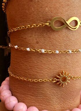 Vintage Sun Hollow Bracelets For Women Men Stainless Steel H