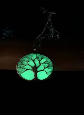 Luminous Glowing Pendant Necklace Knight Spear Necklace Glow