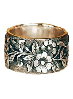 French Retro Flower Bird Ring For Women Fashion Simple Jewel