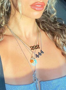 Angel Number Necklaces 111 222 333 444 555 777 888 999 666 D