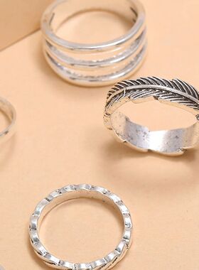 Heart rings for women boho jewelry sets couple gift