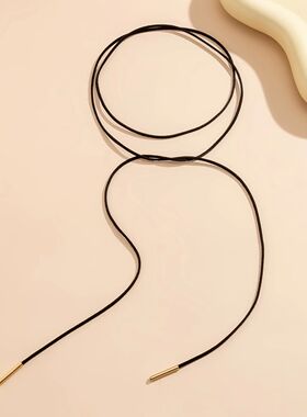 Simple Long Rope Chains Choker Necklaces for Women Trendy El