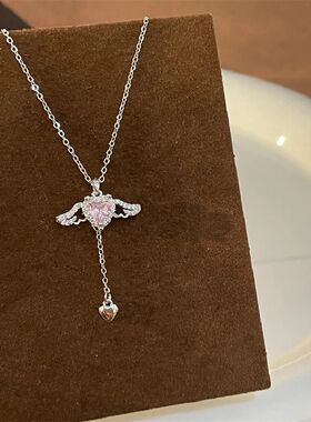 316L Stainless Steel Gold Color Cupid Angel's Wings Pendant