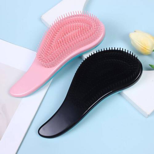 Anti Static Massage Hair Brush Tangles Detangle Shower Salon - 图3