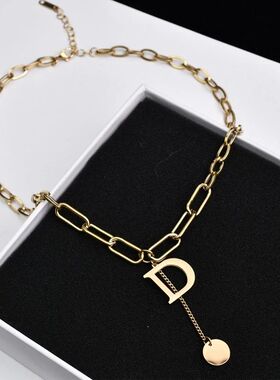 Fashion Letter Titanium Steel Choker Necklace For Woman Goth