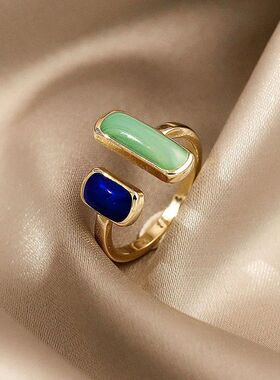 Geometric Dripping Open Ring for Women Korean Design Simple