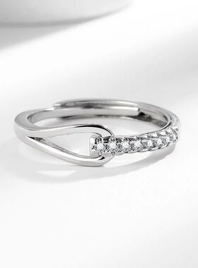 High-End Full Diamond Hollow Design Horseshoe-Shaped Zircon