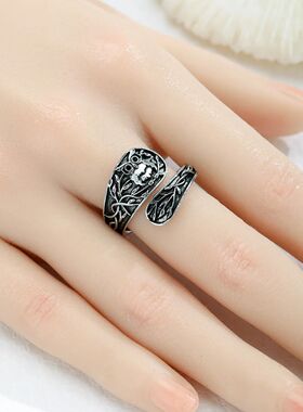 A Fashionable and Creative New Owl Spoon Ring Love Owl Gift