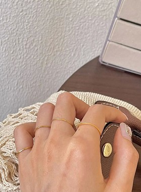 0.5mm Extremely Thin Stainless Steel Anti-Tarnish Rings for