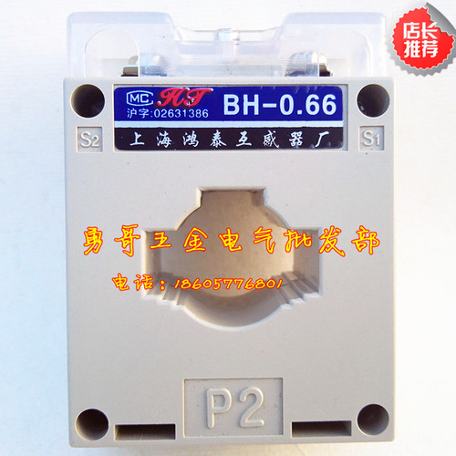 上海鸿泰 BH-0.66 电流互感器20/50/75/100/5A 30CT 0.5级铜线1匝 - 图0