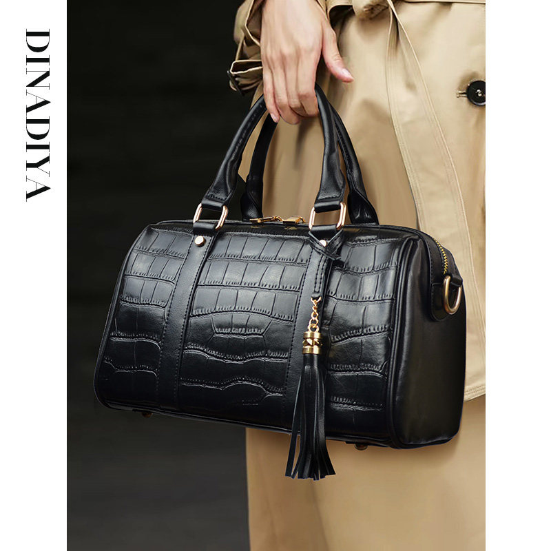 真皮女包2021新款潮时尚高级枕头包 迪娜迪亚女士包袋