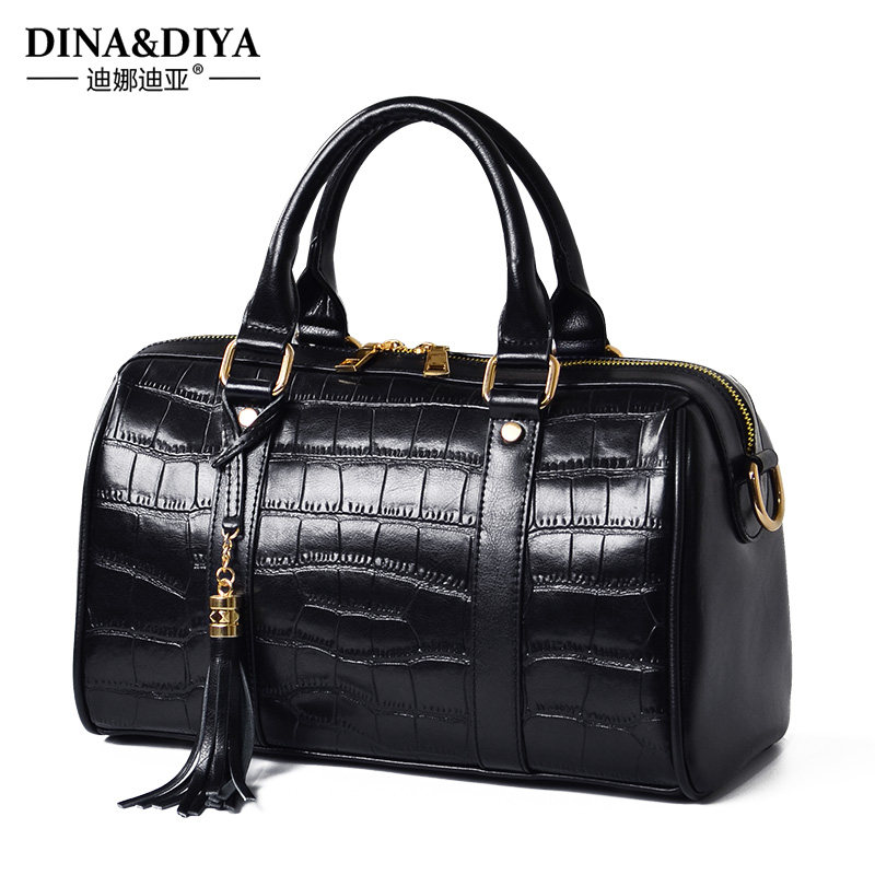 真皮女包2021新款潮时尚高级枕头包 迪娜迪亚女士包袋