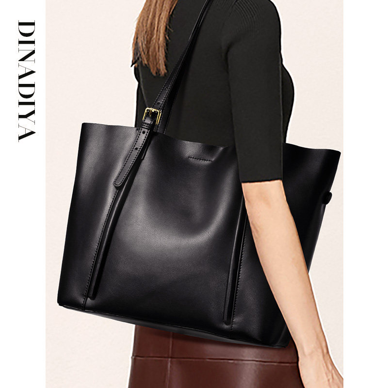 大容量真皮女包2021新款秋冬托特包 迪娜迪亚女士包袋