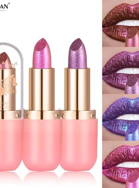 Metallic Violet Chameleon Lipstick Color Changing Matte Glit