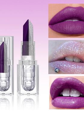 Purple Lipstick Temperature Discoloration Red Rose Moisturiz