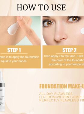 Color Changing Foundation Serum for Natural Glow Lightweight