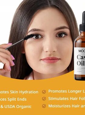 Eyelash Growth Serum Castor Oil Longer Fuller Eyelash Lashes