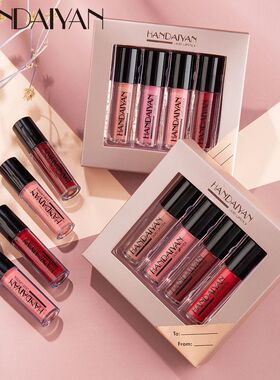 4 Colors/box Matte Liquid Lipstick Kit Women Makeup Set